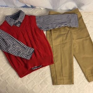 Boy casual mix match set